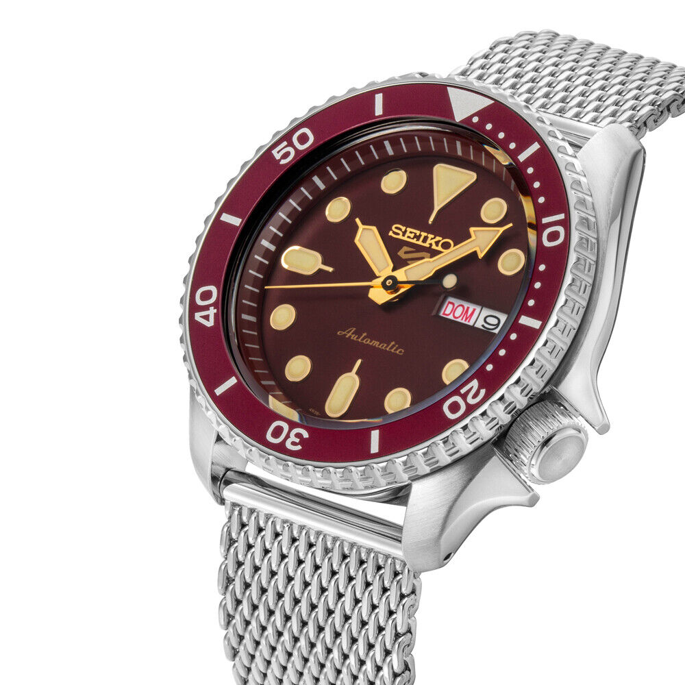 Seiko 5 SRPD69K1 - Red Dial Automatic Watch - Time Horizon