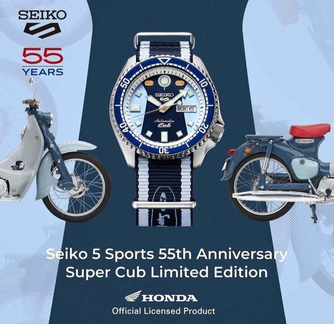 Seiko 5 Sports x Honda Super Cub Limited Edition SRPK37K1
