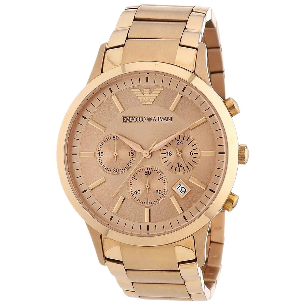 Emporio Armani AR2452 - Rose Gold Chronograph Men's Watch 