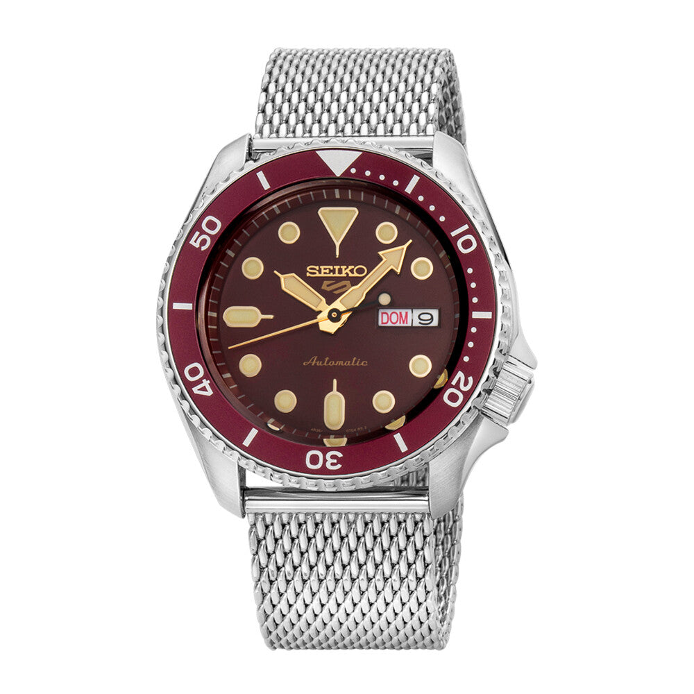 Seiko 5 SRPD69K1 - Red Dial Automatic Watch - Time Horizon