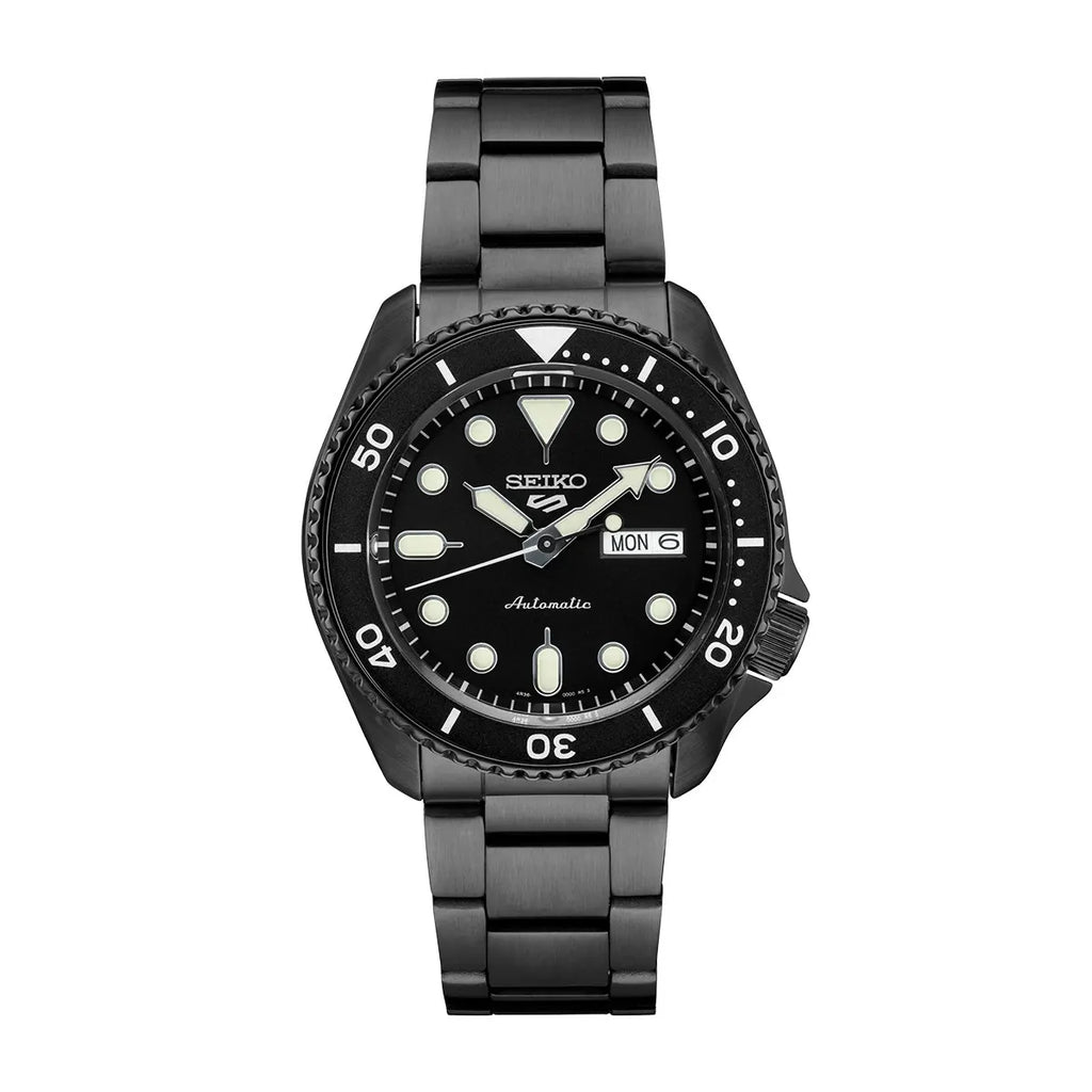 Seiko 5 SRPD65K1 - Black Automatic Steel Watch - Time Horizon
