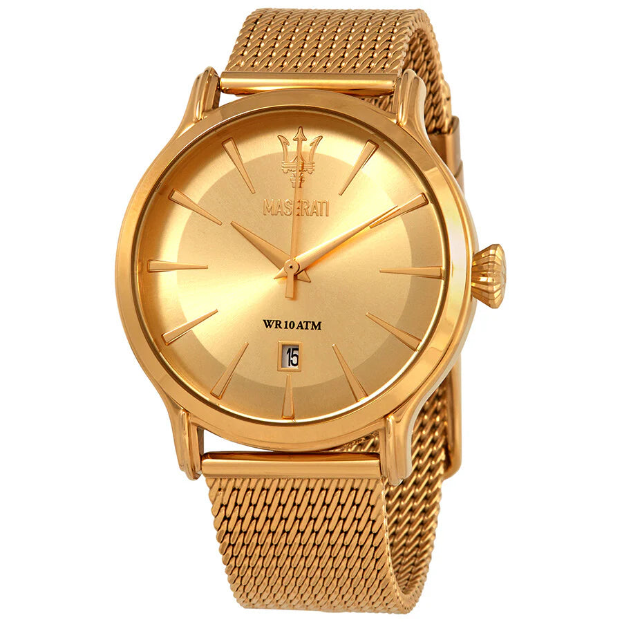 R8853118003 Maserati Epoca - Gold Mesh Watch for Men