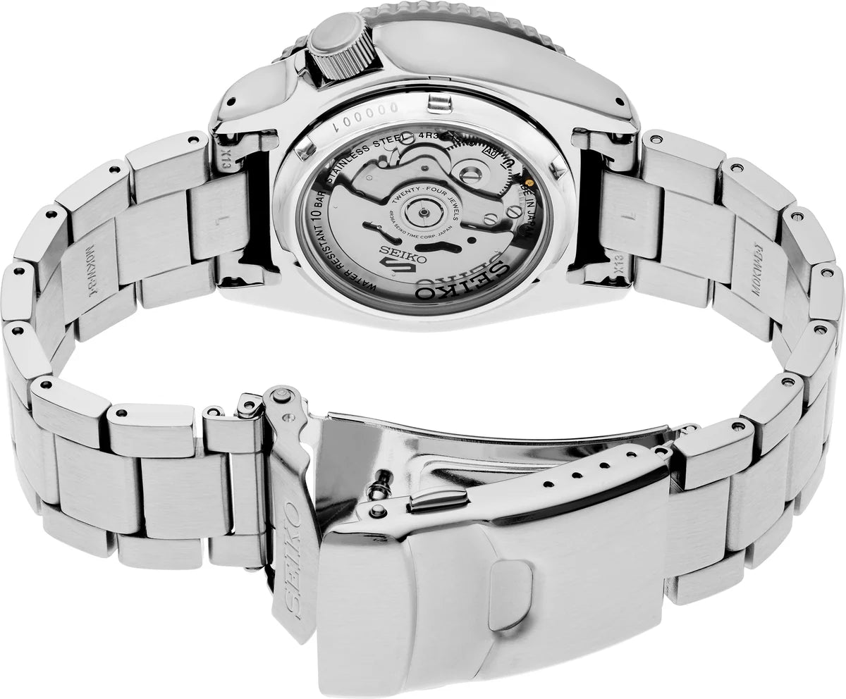 Seiko SRPK65K1 - Petrol Blue Checker Flag Watch | Time Horizon