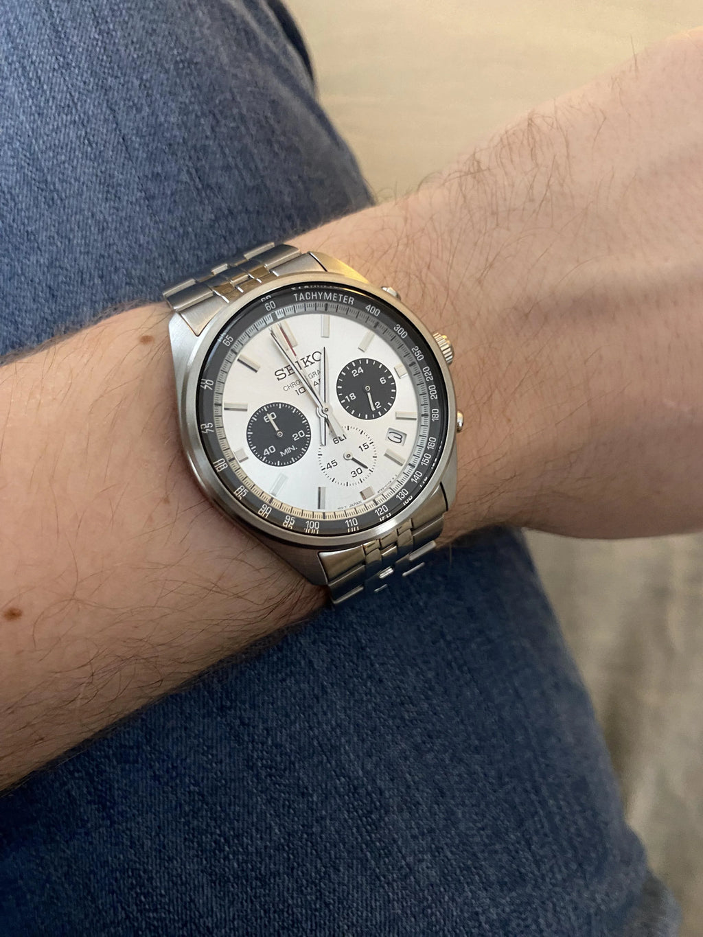 Seiko Chronograph SSB425P1 "Panda" Men’s Quartz Watch