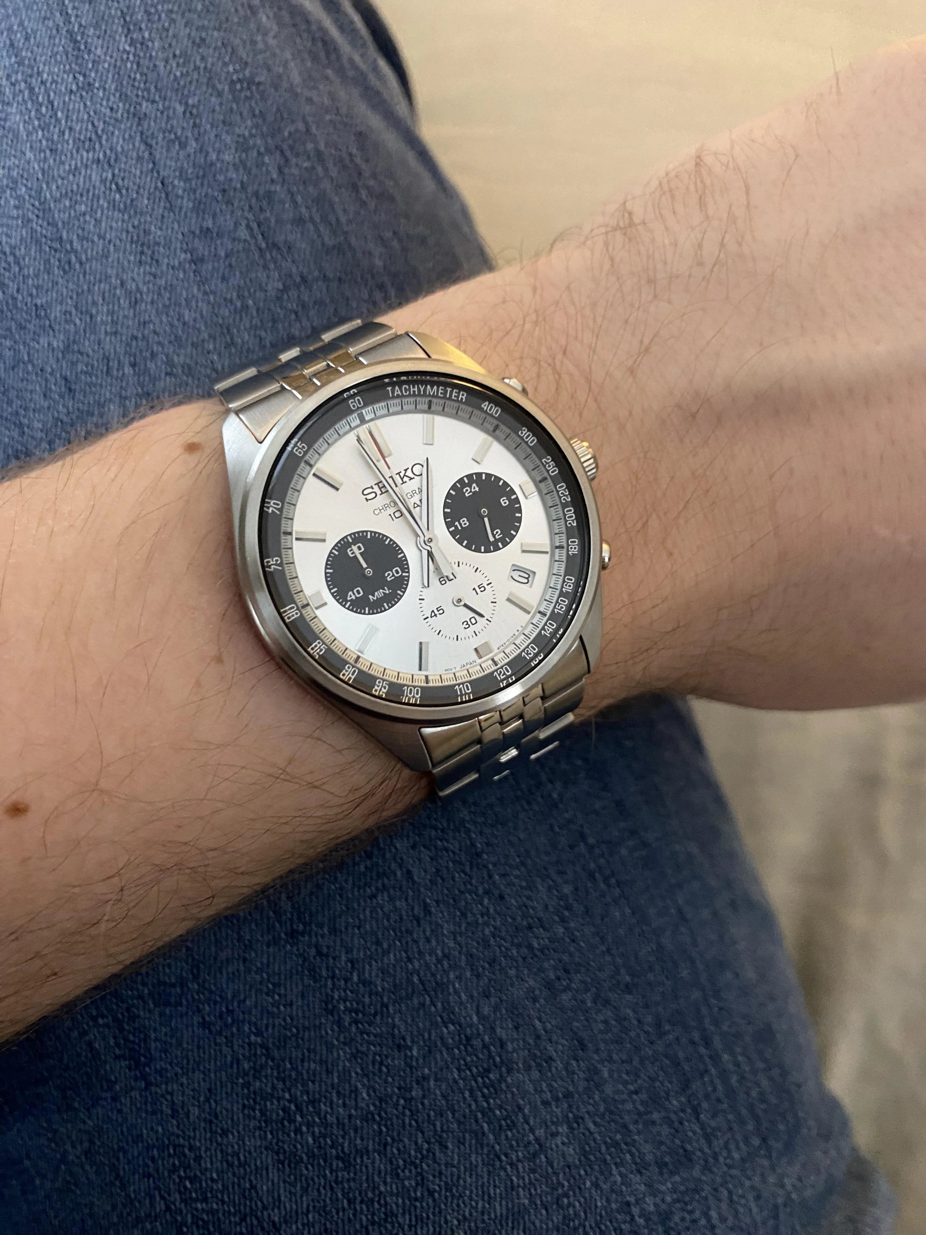 Seiko Chronograph SSB425P1 "Panda" Men’s Quartz Watch