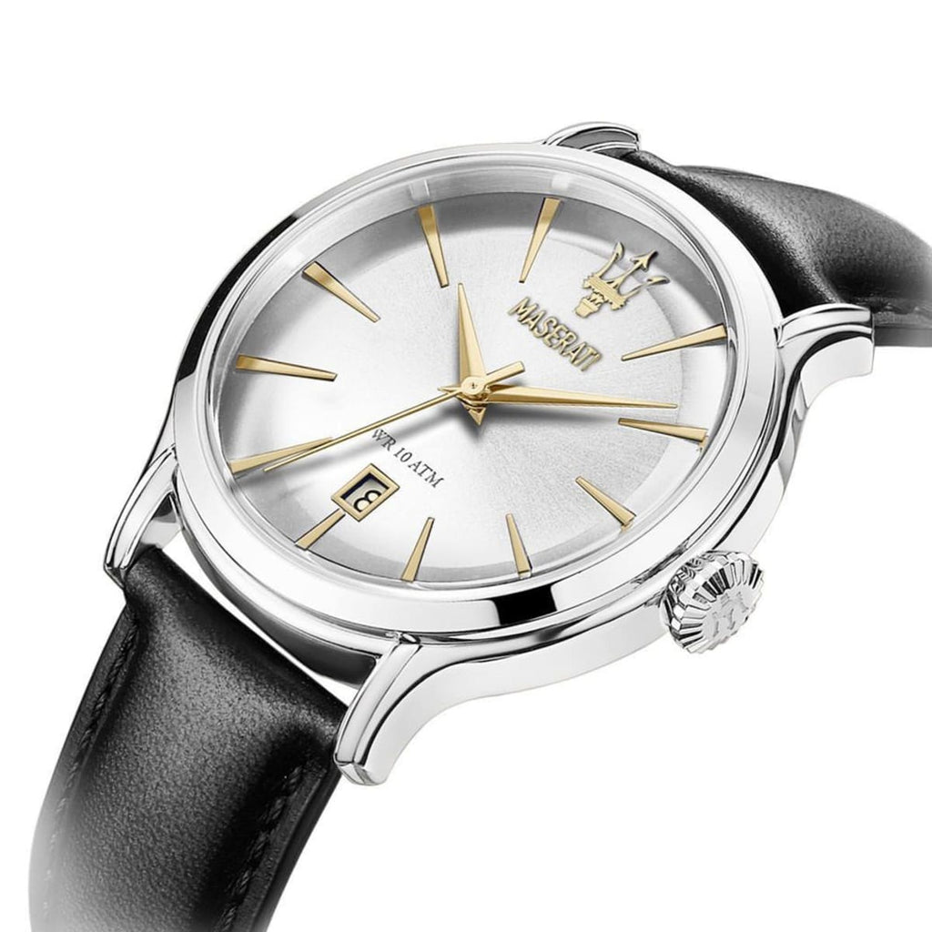 R8851118002 Maserati Epoca Watch - Leather Strap Elegance
