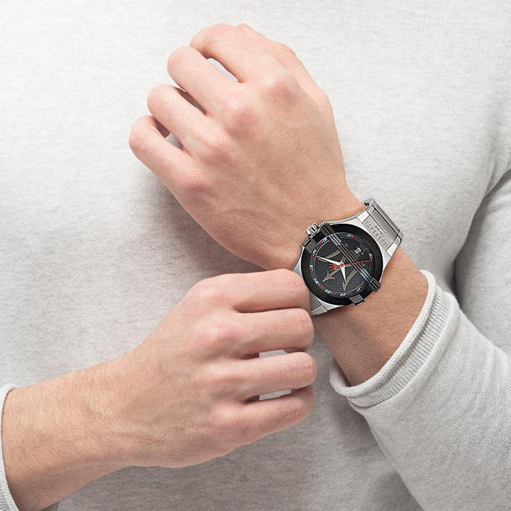 Maserati Potenza R8853108001 – Men's Watch in Black Steel