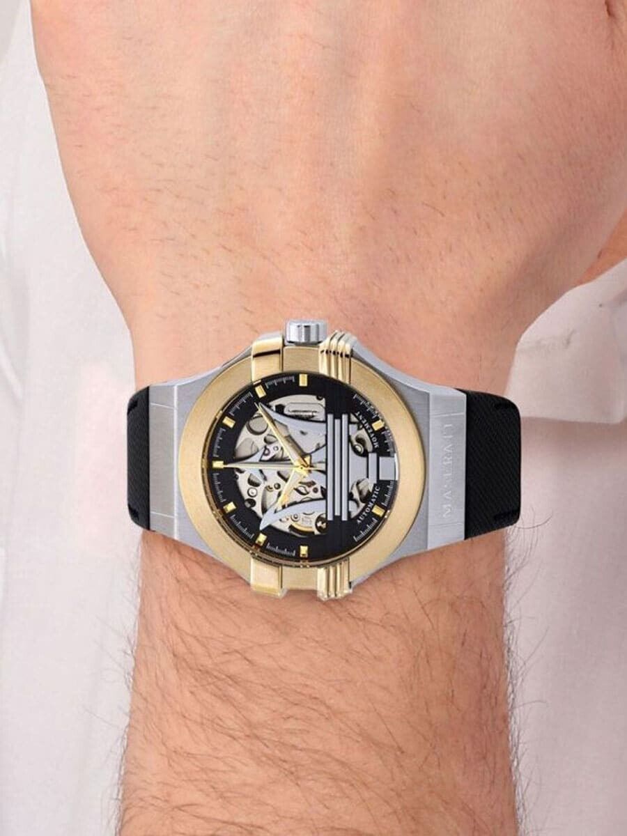 Maserati Potenza Automatic Skeleton Dial Men's Watch R8821108037