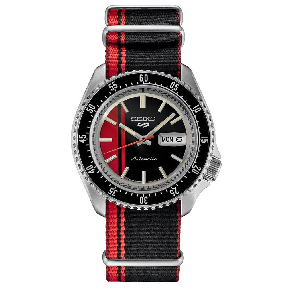 Seiko 5 SRPK71 - Red Dial Racing Watch - Time Horizon