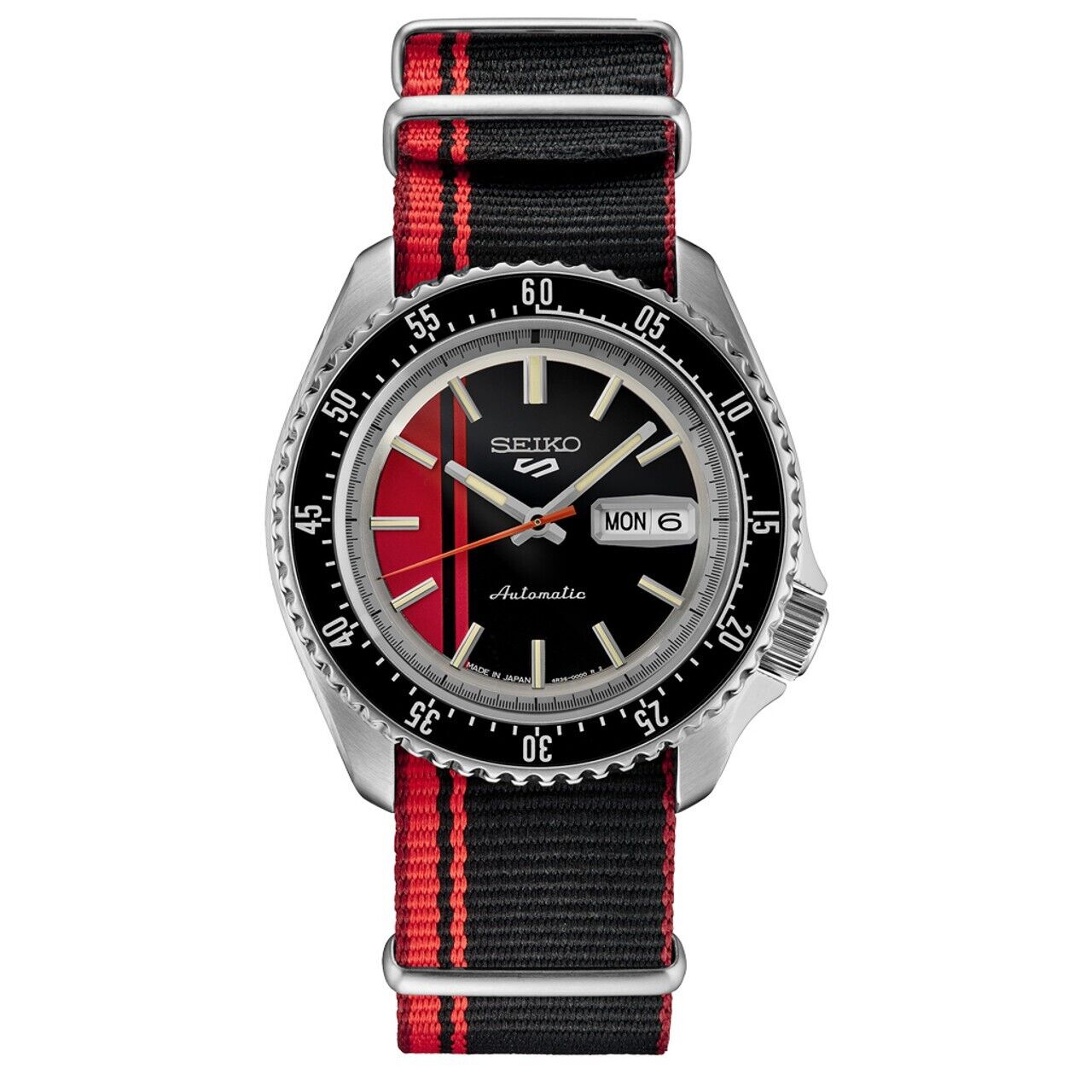 Seiko 5 SRPK71 - Red Dial Racing Watch - Time Horizon